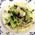 てんちゃ☆彡's cooksnap of when they made 青梗菜ときのこのヘルシー豆乳クリーム煮.