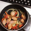 mmmm123's cooksnap of when they made ウインナーとピーマンのカレー醤油炒め。.
