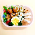 ほーーー。's cooksnap of when they made チンアナゴ & ニシキアナゴ キャラ弁.