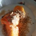 アルカママ's cooksnap of when they made 柿のすり胡麻たっぷりヨーグルト。.
