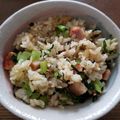 himaringo's cooksnap of when they made 小松菜とベーコンの混ぜご飯.