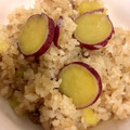♪＊♪＊'s cooksnap of when they made さつまいもと豚ひき肉の炊き込みご飯.