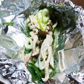 fiatcinq's cooksnap of when they made 塩麹de鮭ときのこのバタぽん ホイル焼き.