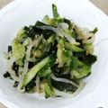 ♪たゆたゆ♪'s cooksnap of when they made 簡単♡もやしわかめ胡瓜のナムル風サラダ.