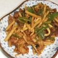 きらり流れ星's cooksnap of when they made 簡単時短牛肉チンジャオロース.