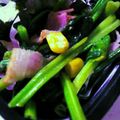 悠おかしゃん's cooksnap of when they made ☆ベーコンとほうれん草のクレソル炒め☆.