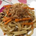 クックZ7AVIQ☆'s cooksnap of when they made フライパンで簡単味噌醤油焼きうどん.