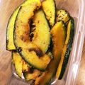 テレビが無い's cooksnap of when they made （お弁当）カボチャのガーリックバター焼き.
