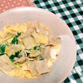 まぶたん's cooksnap of when they made 豚肉と三つ葉のたまごとじ♫.