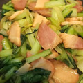 ♪じゅんちこ♪'s cooksnap of when they made 小松菜と焼豚の炒めもの.