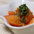 ピンクのたまご's cooksnap of when they made トマトと大葉のサラダ.