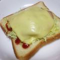 のり子のおかず♪'s cooksnap of when they made ♪簡単キャベツチーズケチャップトースト.