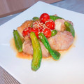 クックII26E9☆'s cooksnap of when they made 肉巻き豆腐とししとうの味噌炒め.