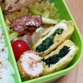 ☆一星☆'s cooksnap of when they made お弁当✿朝ごはんに✿ほうれんチー卵焼き.