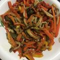 みりちゃん♪'s cooksnap of when they made 人参しめじピーマンのきんぴら.