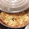 Shichan123's cooksnap of when they made ルクルーゼ★簡単シーフードピラフ.