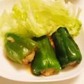 かなげっちょ's cooksnap of when they made ピーマンの肉詰め　和風あんかけ.