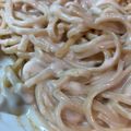 （の_の。）'s cooksnap of when they made かんたん！お店のチーズソースパスタ！.