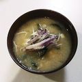 ☆クローバー134☆'s cooksnap of when they made ミョウガと茄子のお味噌汁.