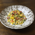 みじょーん's cooksnap of when they made 大根葉とスパムの焦がし炒飯風.