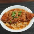 プニのふ04's cooksnap of when they made レンチンdeカツとじラーメン.