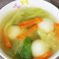 ＊coron＊'s cooksnap of when they made 餃子入りレタススープ.