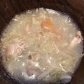 マリブチキン's cooksnap of when they made コストコロティサリーチキンでスープ.