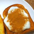 nosso's cooksnap of when they made ヨーグルト＊シナモントースト.