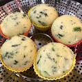 ◎みすけ◎'s cooksnap of when they made かぼちゃとほうれん草の豆乳蒸しパン.