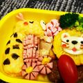 〜お鶴〜's cooksnap of when they made ＊キャラ弁＊キリンさんのオムライス弁当.