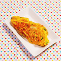 カレンガール's cooksnap of when they made 豆苗とハムのとろ〜りチーズオムレツ.
