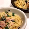 7pockets's cooksnap of when they made ほうれん草のクリームスパゲッティ.