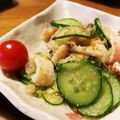 チャッピー3号's cooksnap of when they made ごま香る★イカとキュウリの酢のもの.