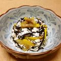Y✿えくぼ飯's cooksnap of when they made ♡ヘルシー♡柿とひじきの白和え.