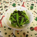 龍青空ママ's cooksnap of when they made 焼き海苔と塩麹de韓国風おひたし.
