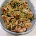 とだけんすけ's cooksnap of when they made 簡単！格安！豚バラ炒め　もやし＆豆苗.