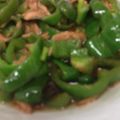 kimig's cooksnap of when they made ツナとかピーマンの炒め物.