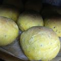 クック9P6O5D☆'s cooksnap of when they made 自家製酵母 中種 カボチャパンinクリチ.