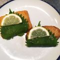 horseland's cooksnap of when they made さつま揚げ大葉巻き.
