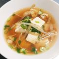 o次郎02's cooksnap of when they made ほっこりピーラーごぼうとお豆腐椀.