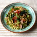 よこ耳ねこ's cooksnap of when they made 小松菜とベーコンで塩焼きそば.