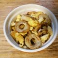 花時計咲いた's cooksnap of when they made ちくわと卵の炒めもの.