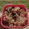 :えり坊's cooksnap of when they made 茄子と干しエビの炊き込みご飯☆.
