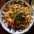 paako's cooksnap of when they made イタリアン仕立ての牛タン焼きうどん.