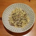 RANKORIN's cooksnap of when they made ☆マッシュルームのおつまみフジッリ☆.