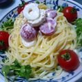 しゅんぺいのママ's cooksnap of when they made ちくわとミニトマトのサラスパ!!.
