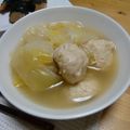 ゆうまま921's cooksnap of when they made あったかプリプリ☆　｢鶏だんご鍋｣.