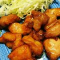 超ド心者's cooksnap of when they made 簡単☆りんご酢とハチミツの鶏肉から揚げ.