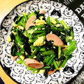 夕飯は６時です's cooksnap of when they made 簡単副菜☆小松菜と魚肉ソーセージの卵炒め.