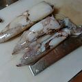 クックBNQ5PD☆'s cooksnap of when they made 【イカのさばき方】イカリング、イカ刺、肝.